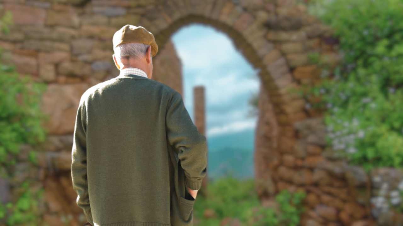 Vicolo di borgo fantasma