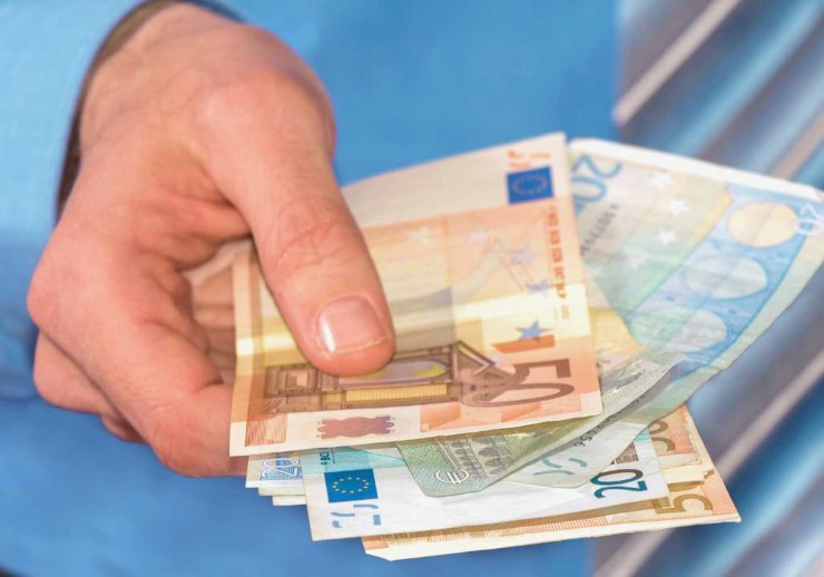 Euro in mano