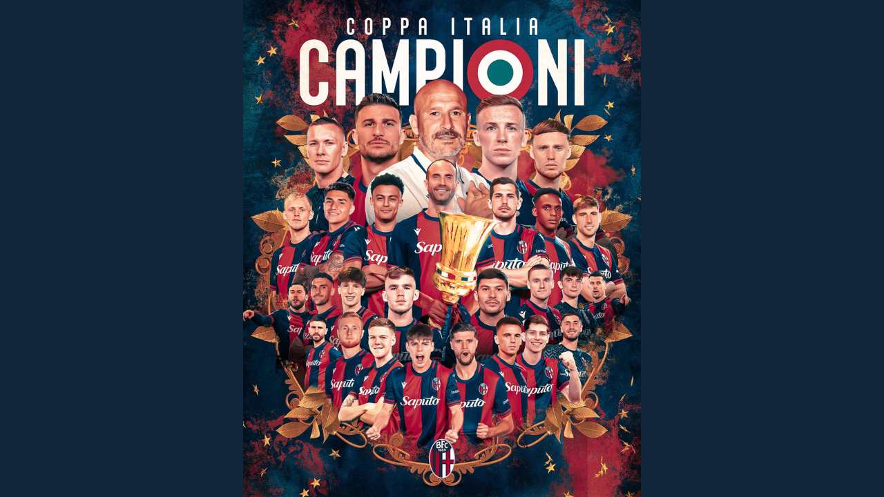 Il Bologna batte il Milan e vince la Coppa Italia: festa totale in piazza Maggiore