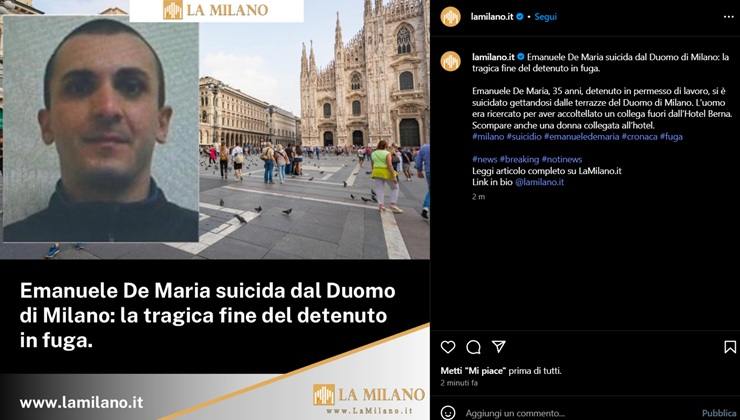 Chi è l'uomo che si è suicidato dal Duomo di Milano - adginforma.it - 20250511