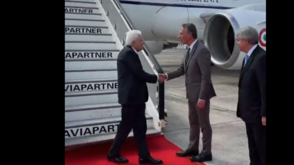 Il capo di Stato arriva a Bruxelles
