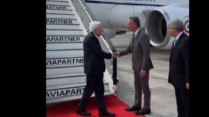 Il capo di Stato arriva a Bruxelles