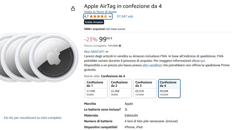 Apple AirTag - Adginforma.it