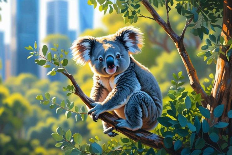 Koala nel bosco